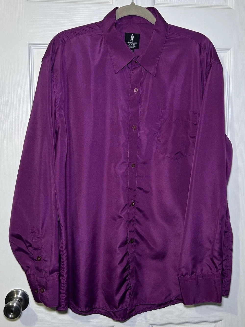 Men's Long-Sleeve Dress Shirt - Purple